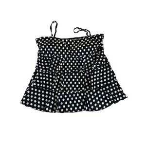 Swim By Cacique Women's Plus Size Polka Dot Tankini Top - 28